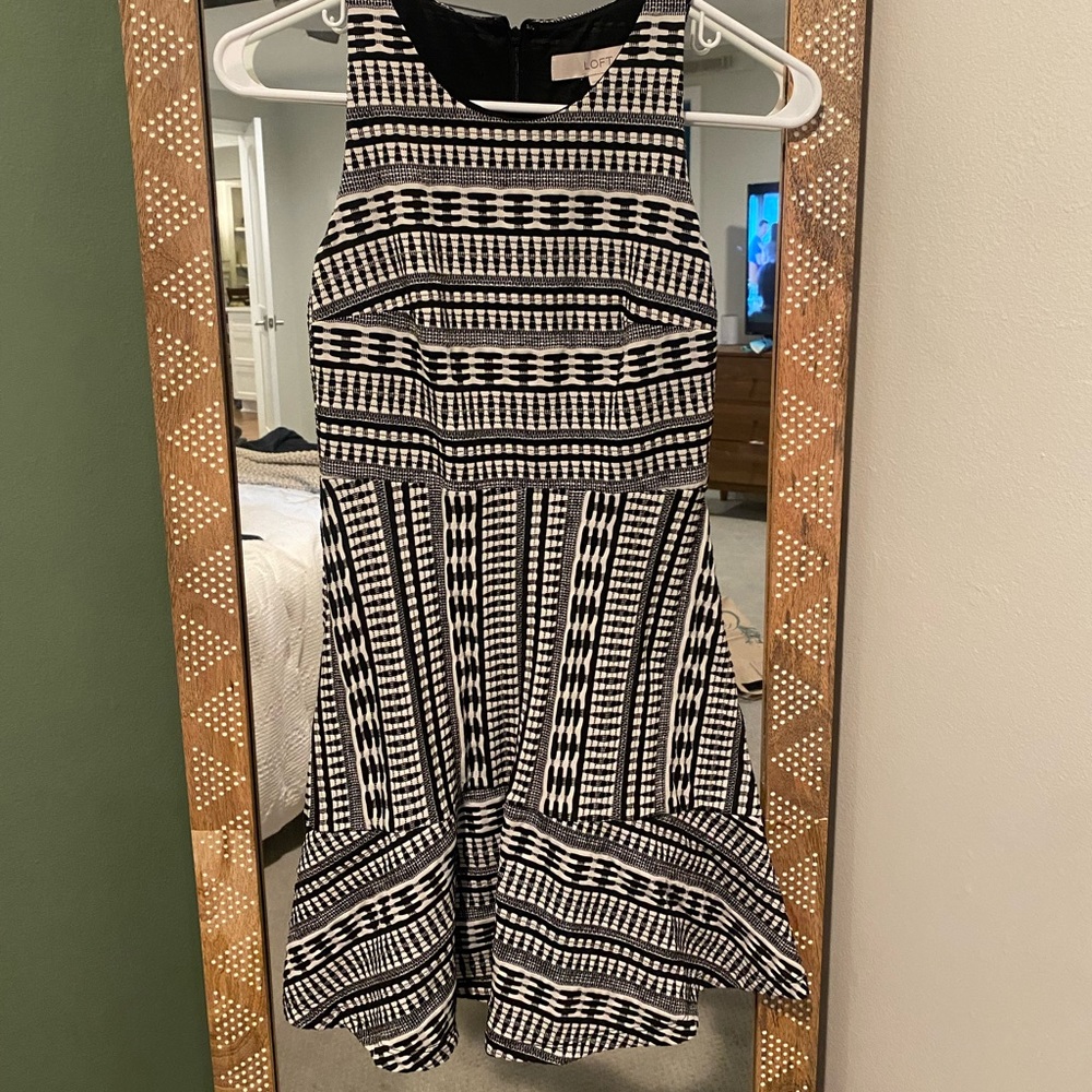 LOFT tribal print A line dress